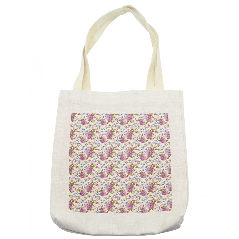 Retro Nature in Pastel Tones Tote Bag