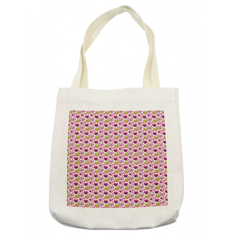 Pastel Colors Love Shapes Tote Bag