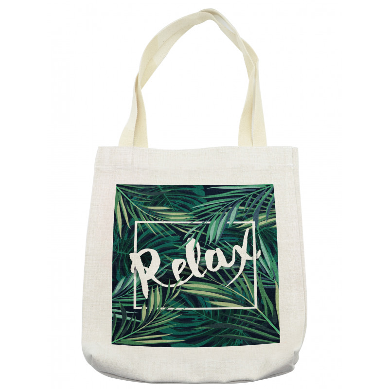 Hawaiian Fern Leaves Design Tote Bag