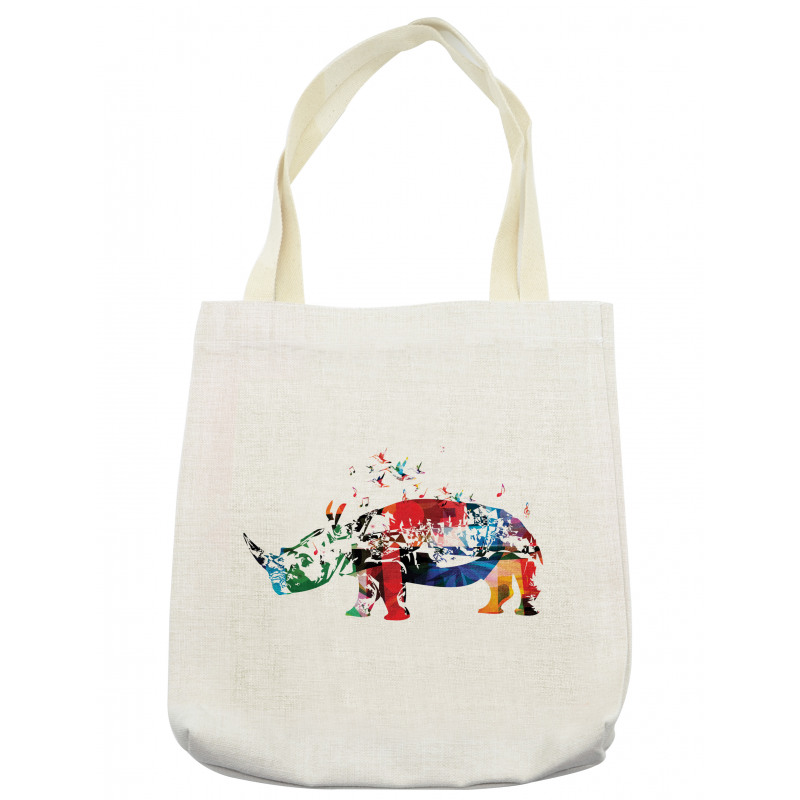 Musical Notes Animal Tote Bag