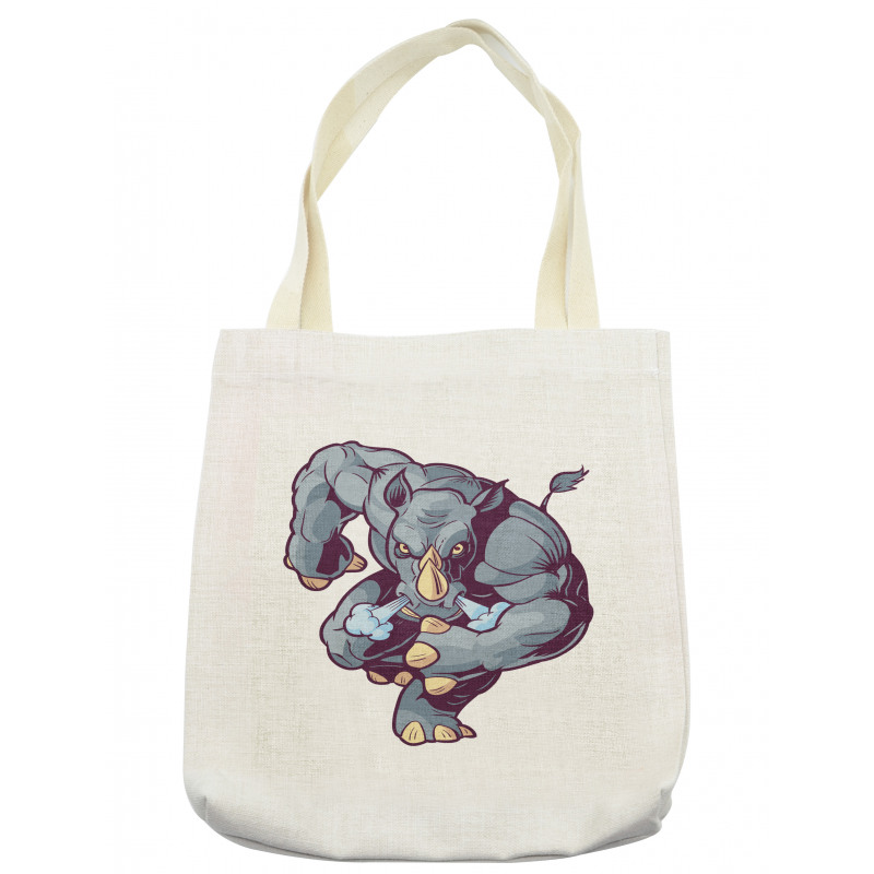 Anthropomorphic Mascot Run Tote Bag