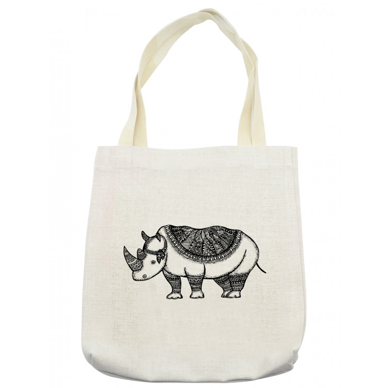 Sketch Animal Tribal Tote Bag