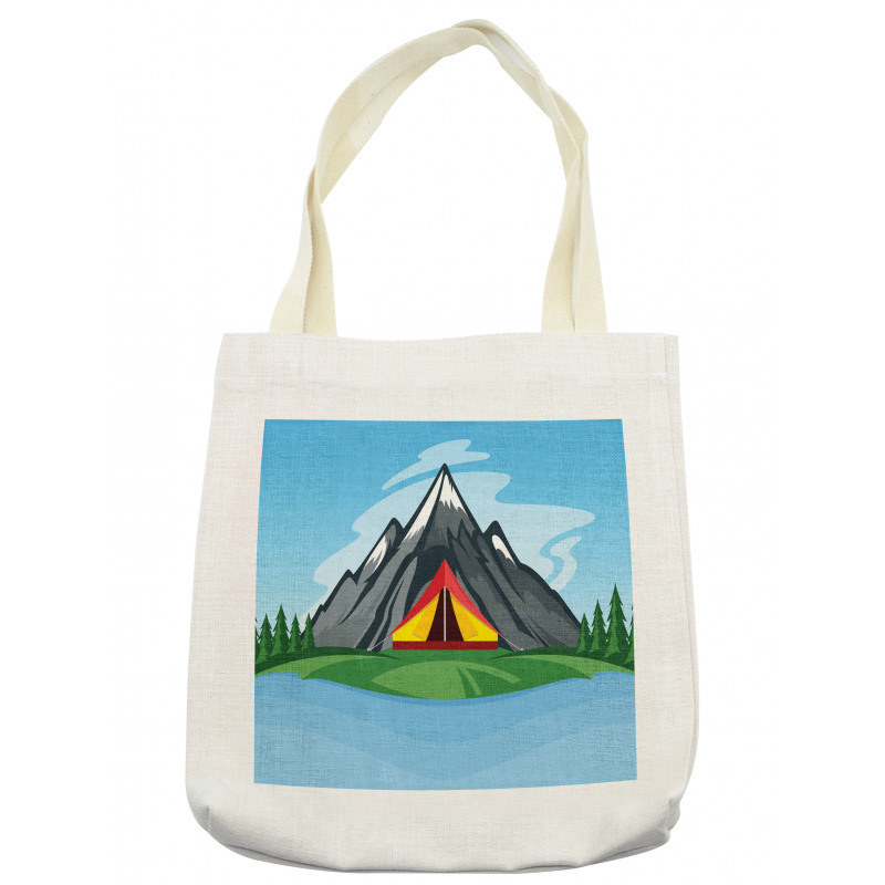 Camping Cartoon Tote Bag