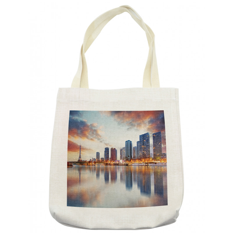 Buildings Dawn Reflection Tote Bag