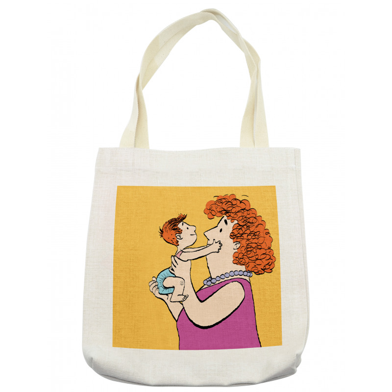 Woman with Her Grandkid Tote Bag