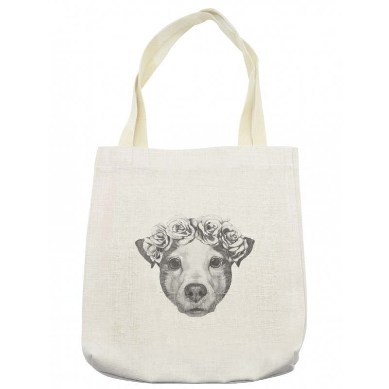 Floral Head Wreath Tote Bag