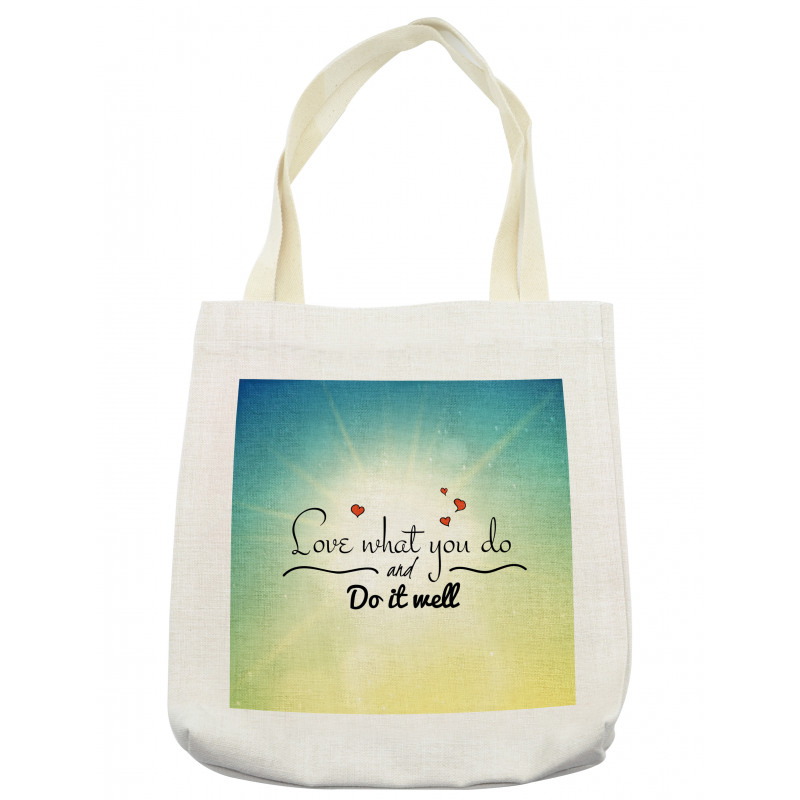 Hearts and Powerful Message Tote Bag