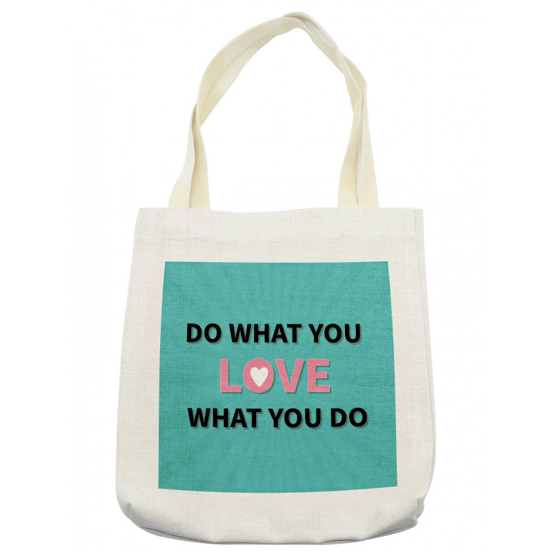 Starburst Lines with Phrase Tote Bag