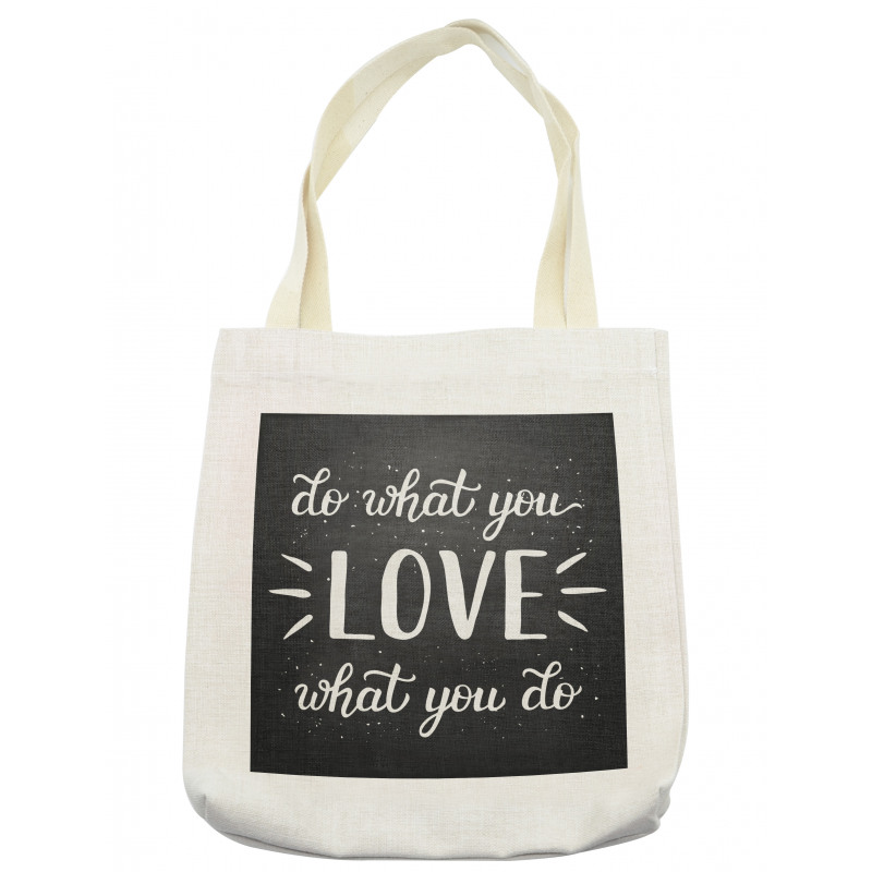 Hand Lettering Typography Tote Bag