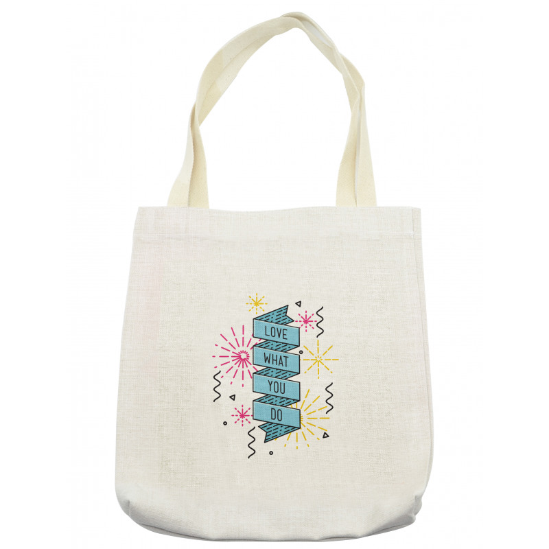 Dashed Starburst Stripes Tote Bag