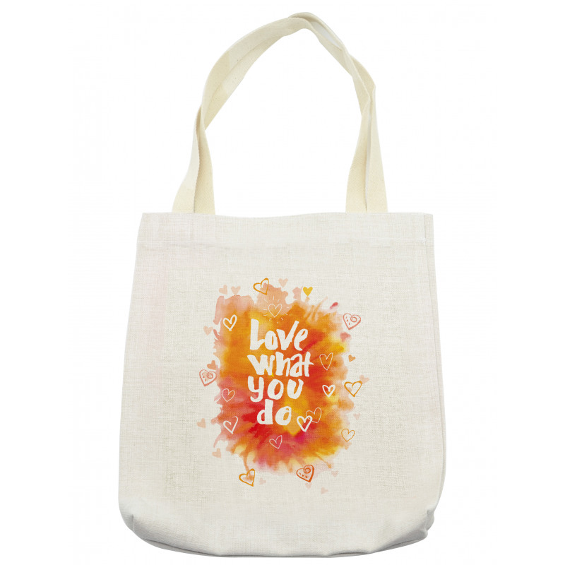 Warm Color Splash Message Tote Bag