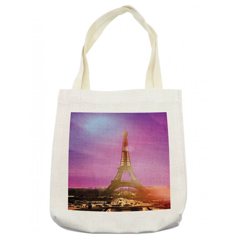 Colorful Sky Paris Tote Bag