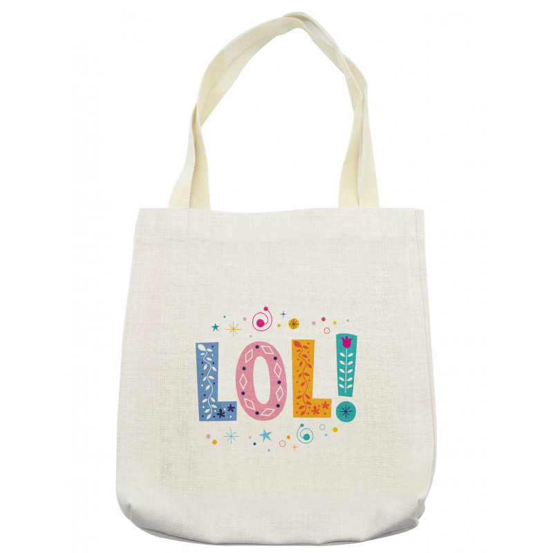 Message Expression Floral Tote Bag