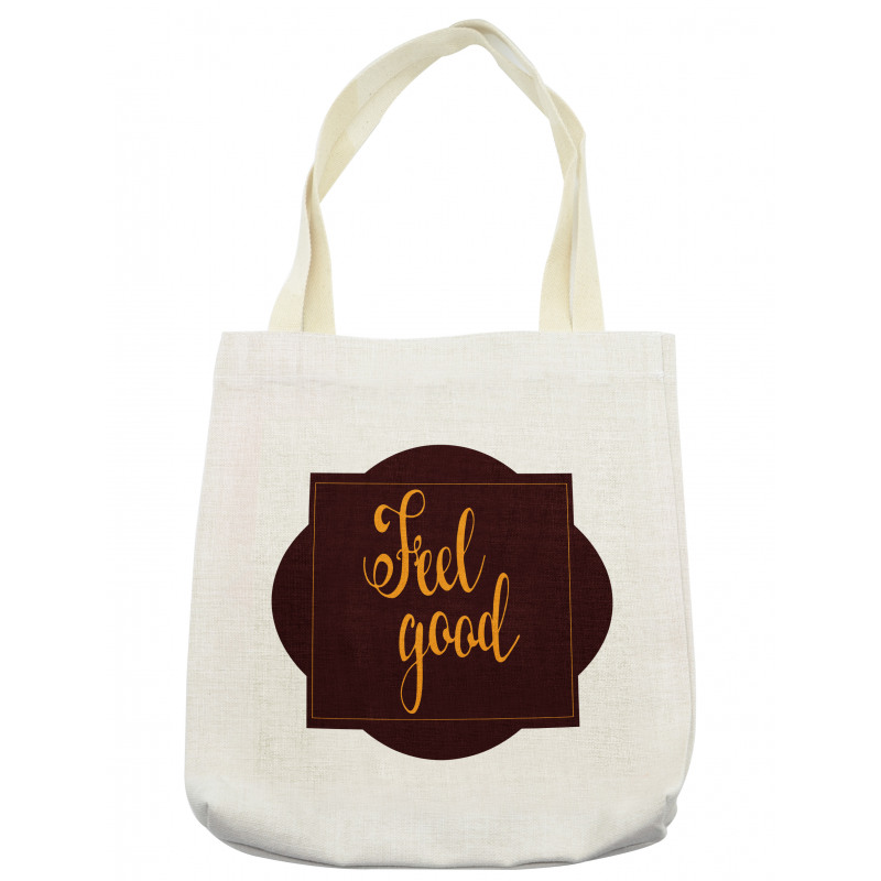 Optimist Words Geometric Tote Bag