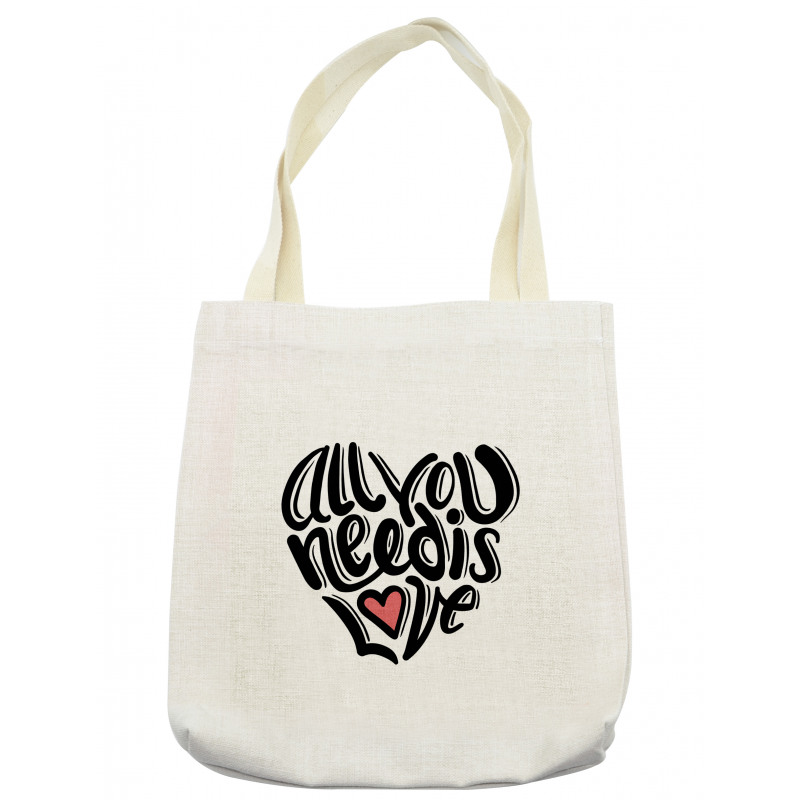 Hand-written Little Heart Tote Bag