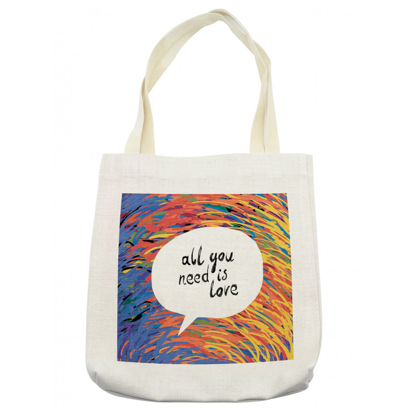 Watercolored Speech Bubble Tote Bag