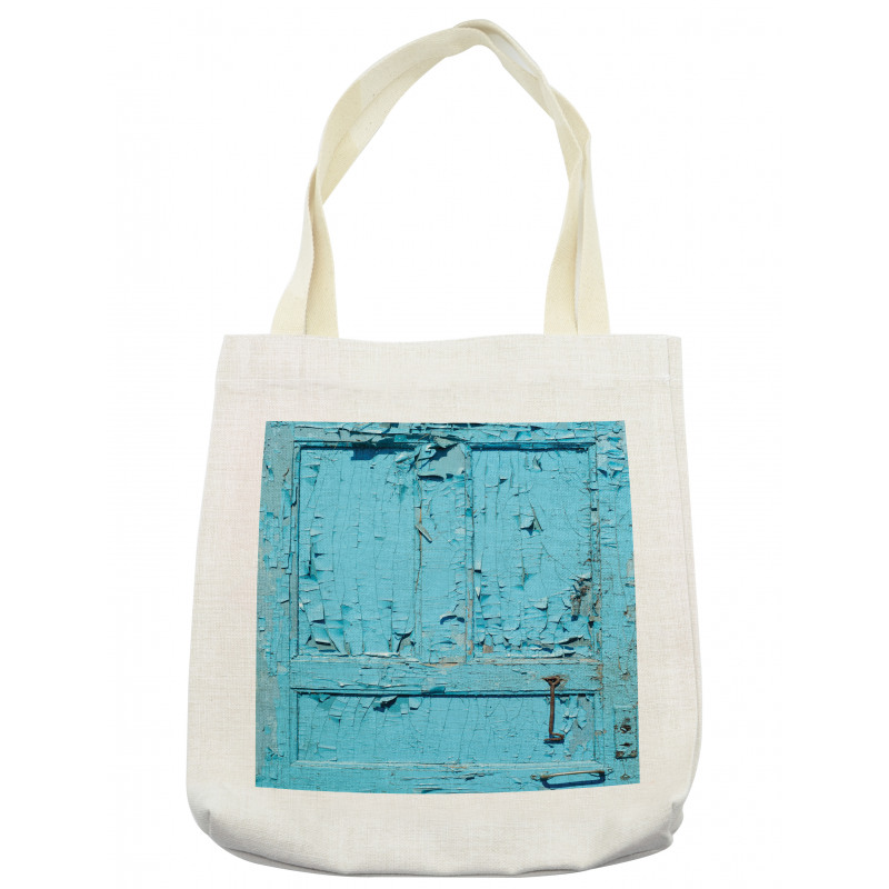 Cracked Old Painted Door Tote Bag