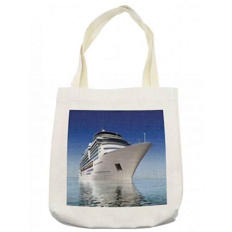 White Ship on the Water Tote Bag