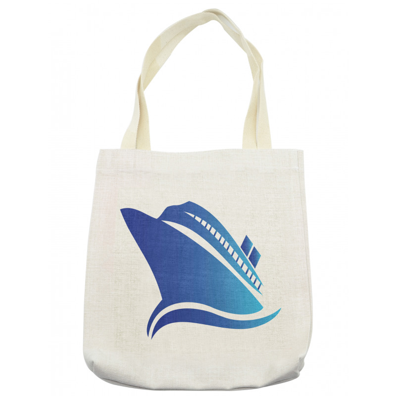 Abstract Blue Ship Tote Bag