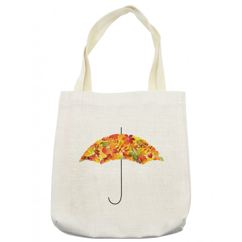 Abstract Umbrella Fall Leaves Tote Bag