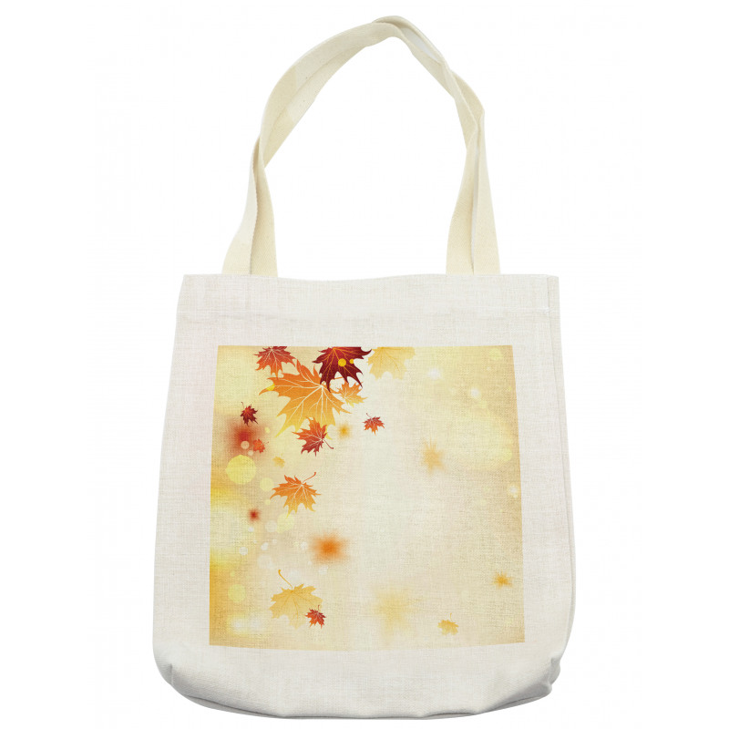 Abstract Maple Leaves Bokeh Tote Bag