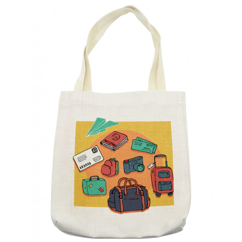 Hand-drawn Art Paper Plane Tote Bag