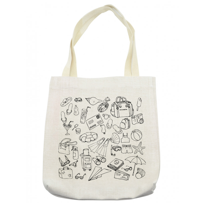 Sea Hand-drawn Sketches Art Tote Bag