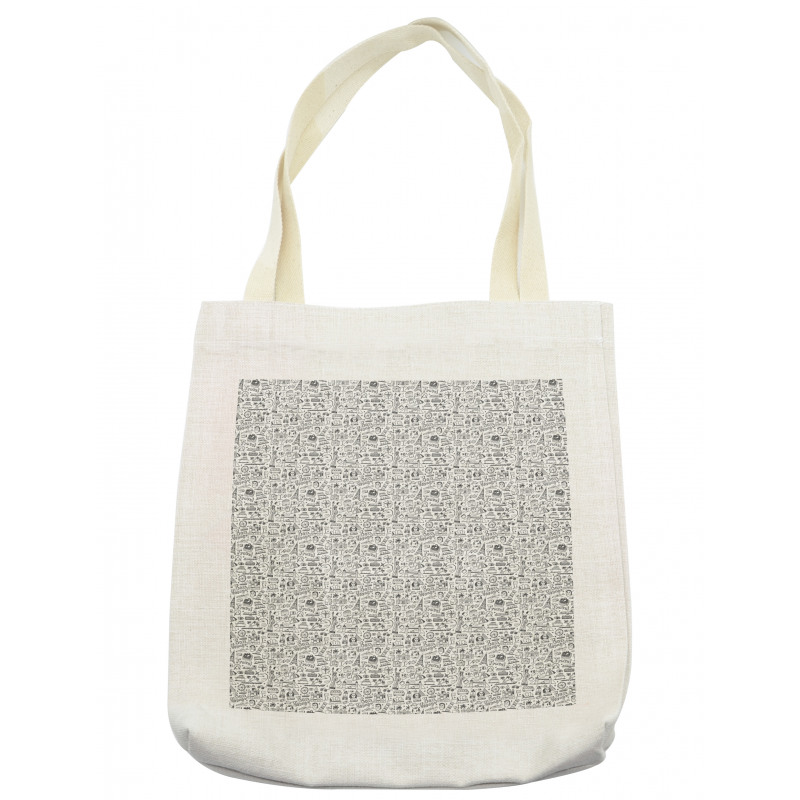 Travel Sketch Style Tote Bag