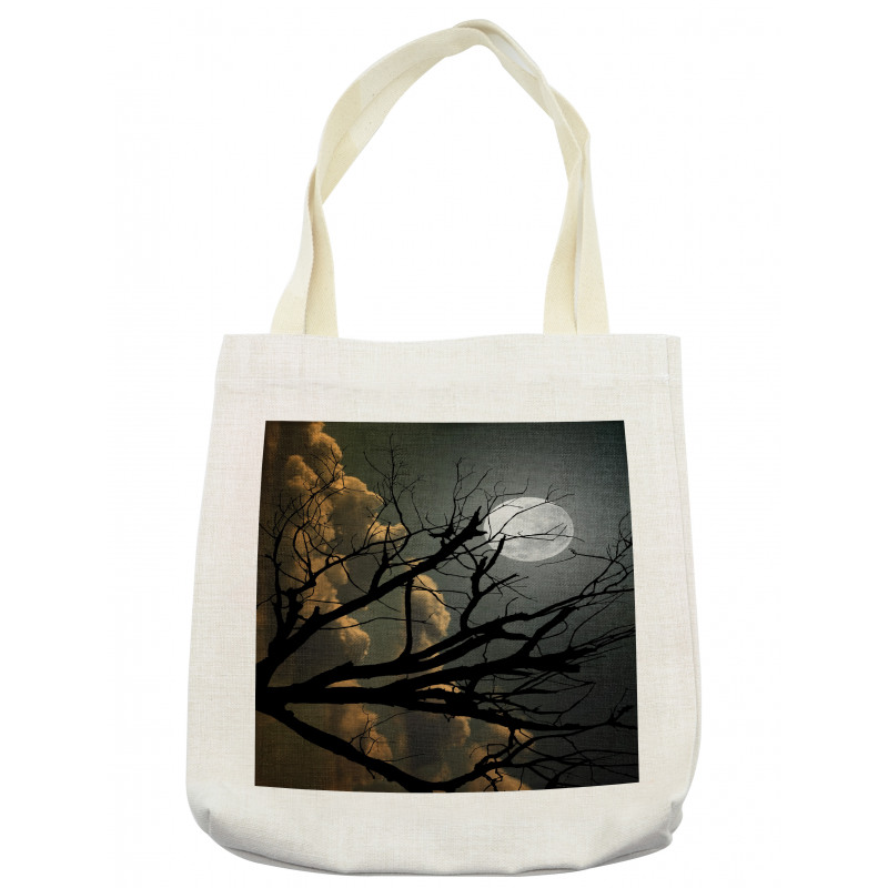 Bare Branches and Full Moon Tote Bag