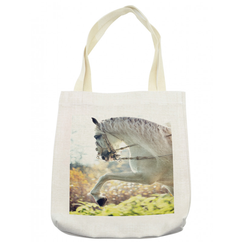 Horse on a Blurry Back Tote Bag