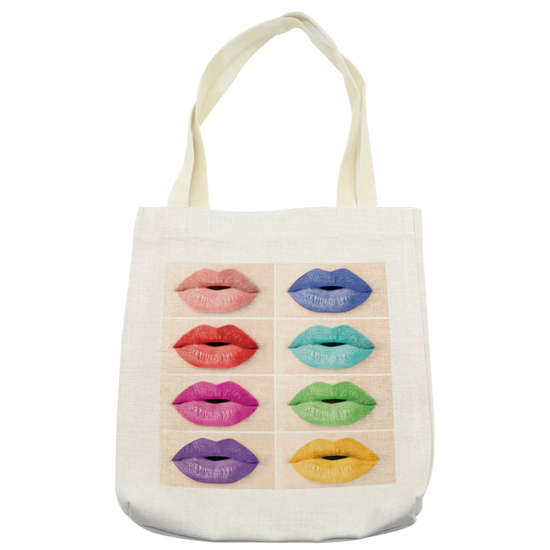 Several Color Lips Palette Tote Bag