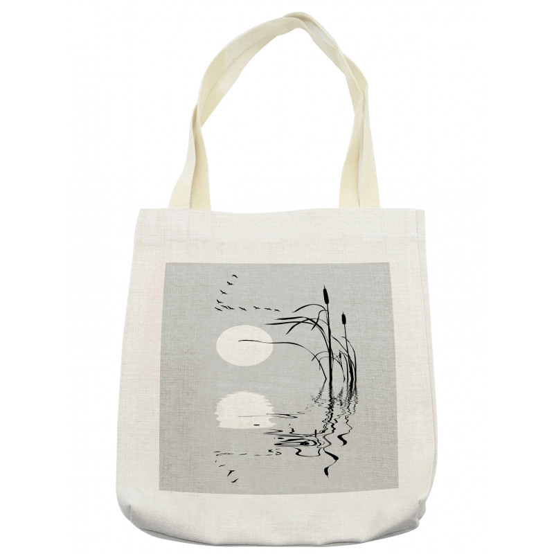 V Flying Geese and Bulrush Tote Bag