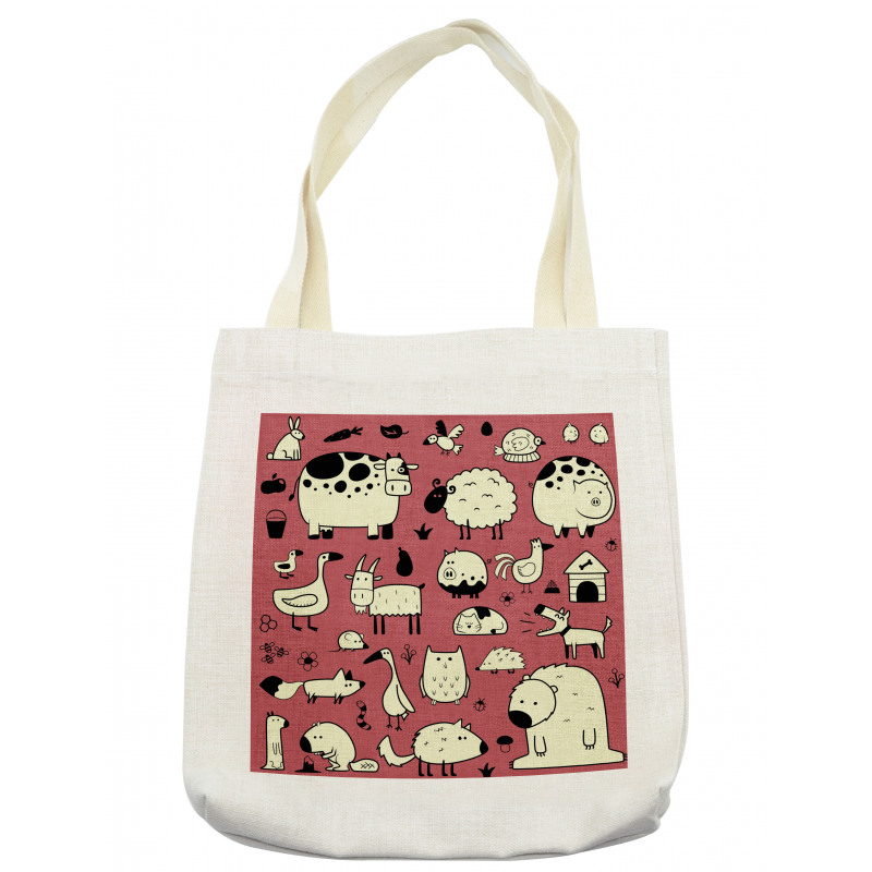 Nursery Childish Animals Tote Bag