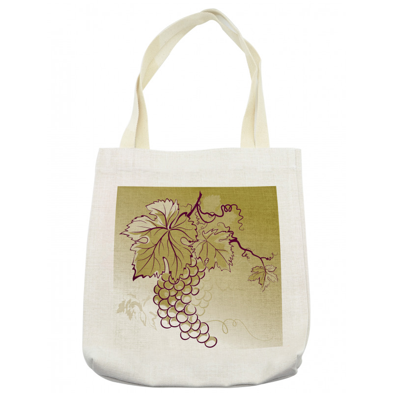 Fruits and Leaves on Ombre Tote Bag