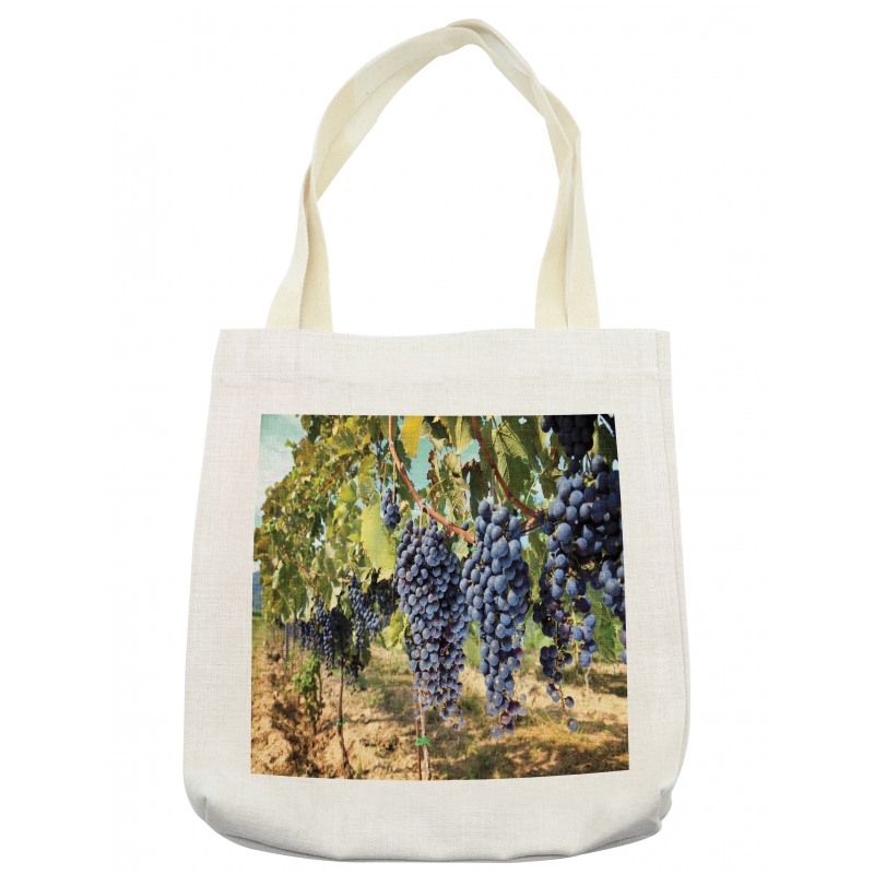 Rows of Wine Fruits in Italy Tote Bag