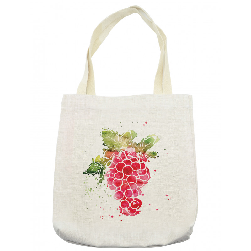 Splashed Watercolor Fruits Tote Bag