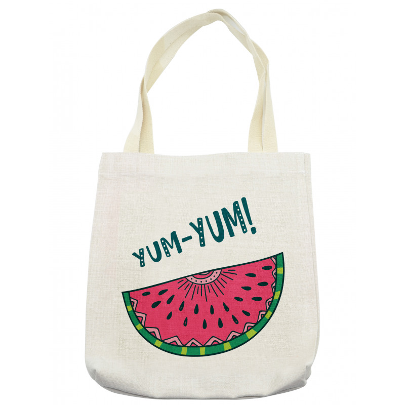 Tasty Watermelon Slice Yum Yum Tote Bag