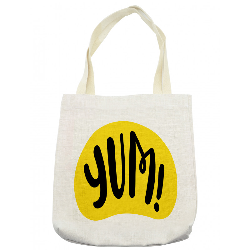 Lettering in Funny Text Font Tote Bag