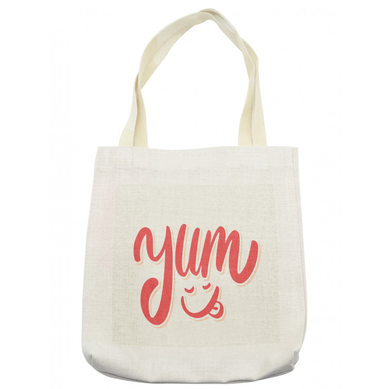 Words with Emoji Licking Face Tote Bag