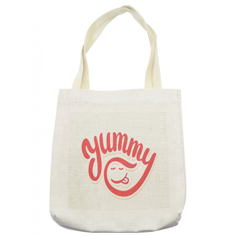 Simplistic Monotone Wording Tote Bag