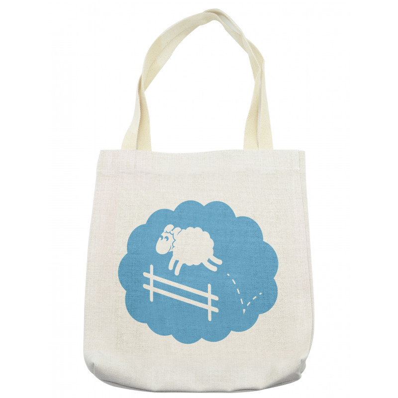 Counting Sheep Cloud Jumping Tote Bag