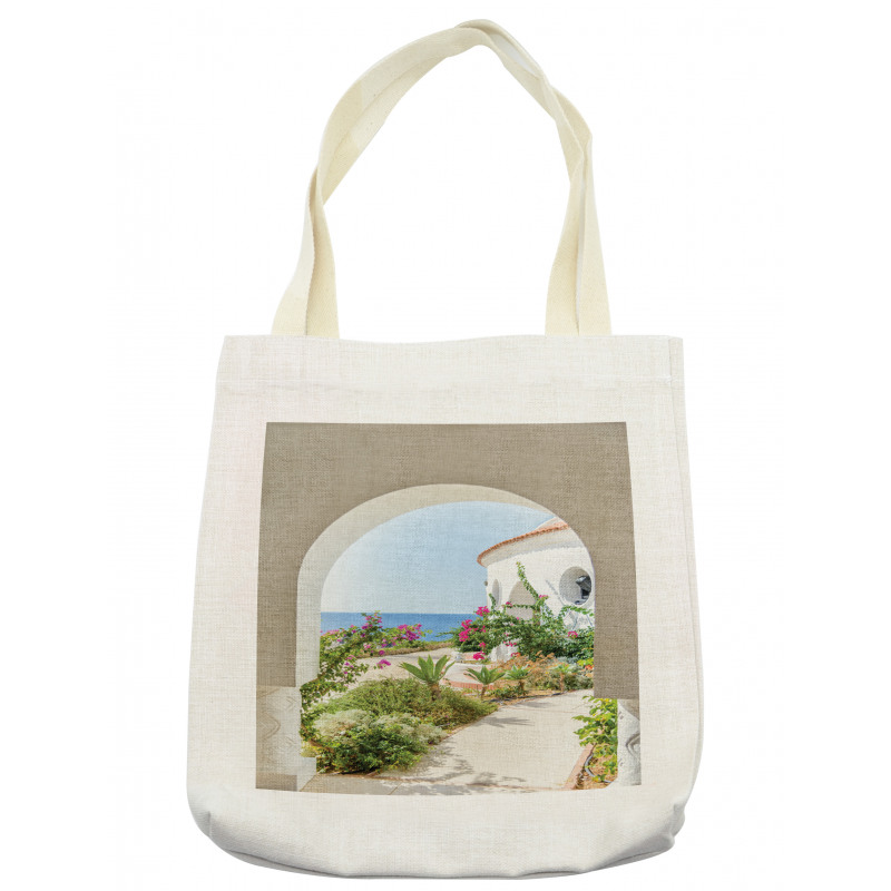 Plants Flowers Sea Panorama Tote Bag