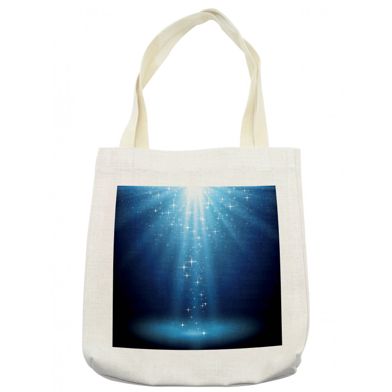 Star Night Vibrant Blue Tones Tote Bag