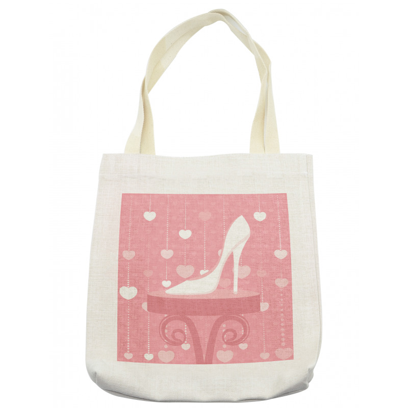 Classy Female Shoe Heart Tote Bag