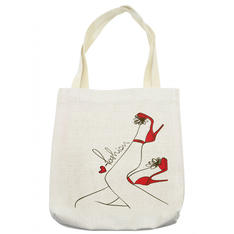 Fashion Lettering Legs Tote Bag