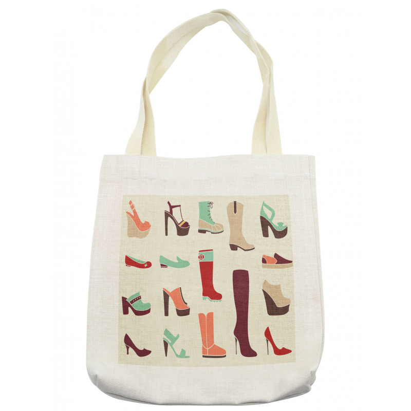 Flat and High Heel Shoes Tote Bag