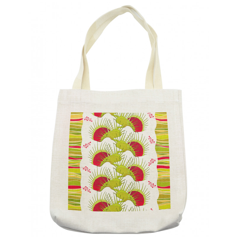 Venus Flytrap and Strips Tote Bag