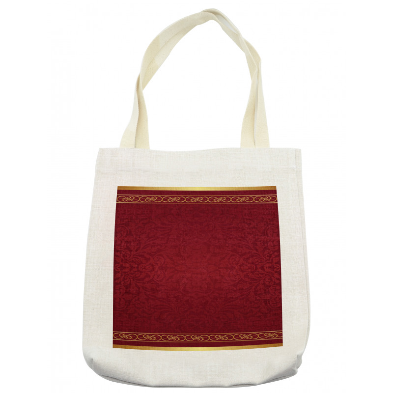 Baroque Style Swirls Frames Tote Bag