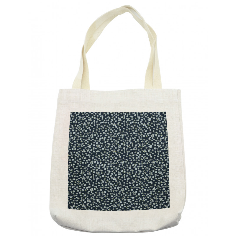 Forget-Me-Not Flower Style Tote Bag