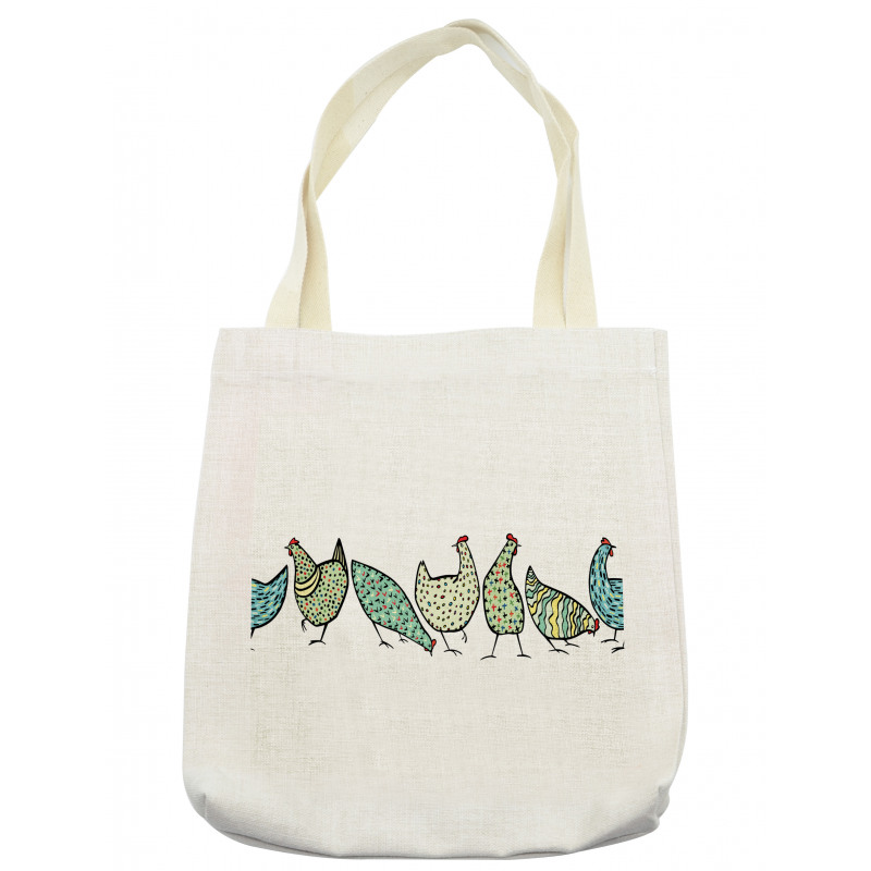 Farm Hen with Ornaments Tote Bag